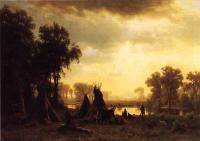 Bierstadt, Albert - An Indian Encampment